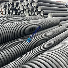 Труба пэ канализационная 695/600 SN6 гофрированная двухслойная