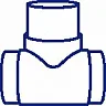 Тройники ПНД литые Тройники ПНД литые